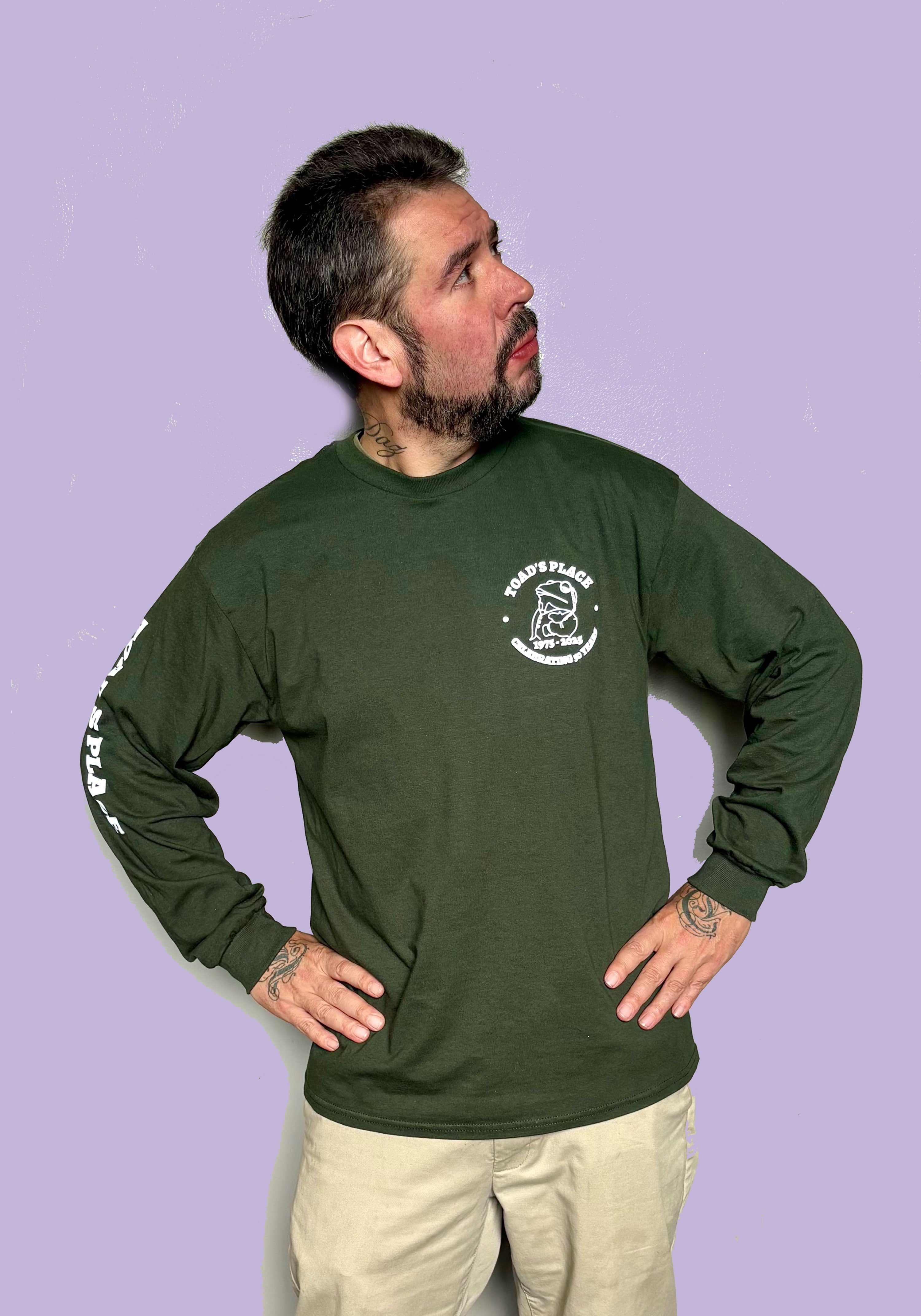 50 Year Long Sleeve Green T-Shirt